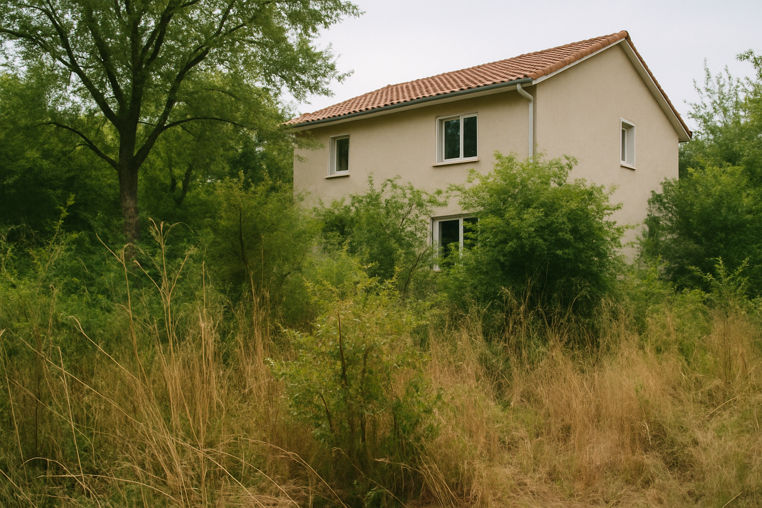 Avant débroussaillage